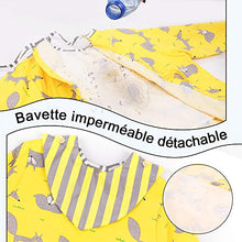 Carica l'immagine nel visualizzatore di Gallery, Lictin 3 Pezzi Bavaglino a Manica Lunga - Impermeabile Unisex L-100 - Ilgrandebazar