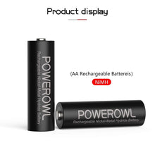 Carica l'immagine nel visualizzatore di Gallery, Batterie AA Stilo POWEROWL 2800mAh ad Alta 12 Pile, Ricaricabili - Ilgrandebazar