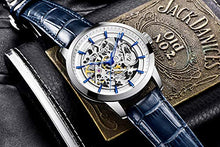 Carica l'immagine nel visualizzatore di Gallery, BERSIGAR Orologio da Uomo Automatico Con Meccanismo Di Scheletro Blu - Ilgrandebazar