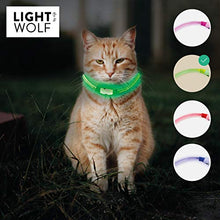 Carica l'immagine nel visualizzatore di Gallery, Riijk, collare luminoso a LED per cani e gatti, resistente alla pioggia Verde