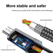 Carica l'immagine nel visualizzatore di Gallery, Aioneus Cavo Micro USB [3 Pezzi:15M,2M,3Metri] Nylon...