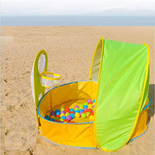 Carica l'immagine nel visualizzatore di Gallery, HUSAN Tenda Piscina da Spiaggia Bambini, Pieghevole Portatile Pop-up Piscina...