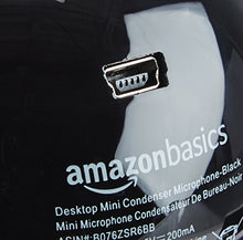 Carica l'immagine nel visualizzatore di Gallery, AmazonBasics - Mini microfono a condensatore da scrivania, Nero - Ilgrandebazar
