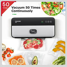 Carica l'immagine nel visualizzatore di Gallery, FRESKO Macchina Sottovuoto professionale Alimenti completamente automatica, con indicatore LED e 10 pezzi di sacchetti sigillanti
