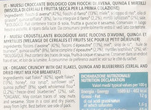 Carica l'immagine nel visualizzatore di Gallery, La Finestra Sul Cielo Crunchy con Avena Quinoa e Mirtilli Bio - 375 g