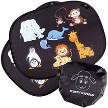 Carica l'immagine nel visualizzatore di Gallery, Fluffy's World Tendine parasole Auto bambini - tendina auto -con...