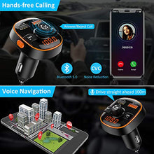 Carica l'immagine nel visualizzatore di Gallery, Zealife Bovon Trasmettitore Bluetooth per Auto, 7 Colori Controluce con Modalità...