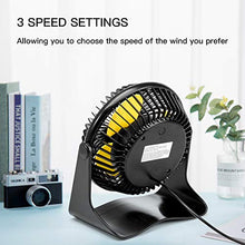 Carica l'immagine nel visualizzatore di Gallery, Omasi Ventilatore Mini USB Ricaricabili Ventilatori Portatile,Rotazione...