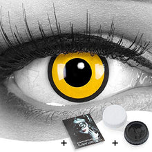 Carica l'immagine nel visualizzatore di Gallery, Funnylens - 1 coppia di lenti a contatto colorate giallo/nero, con... - Ilgrandebazar