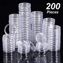 Carica l'immagine nel visualizzatore di Gallery, Hicarer 25 mm Capsule di Monete Trasparente Rotondo Portamonete in Plastica... - Ilgrandebazar