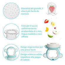 Carica l'immagine nel visualizzatore di Gallery, Faburo 2pcs Ciuccio per Alimenti/Frutta Bambini + 9pcs in...