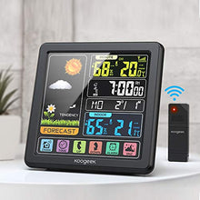 Carica l'immagine nel visualizzatore di Gallery, Koogeek Stazione Meteo Wireless Orologio Digitale Multifunzionale con...