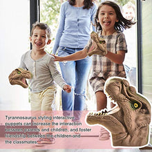 Carica l'immagine nel visualizzatore di Gallery, DIYARTS Dinosaur Hand Puppet Gloves Gioco di Ruolo Realistico Marrone - Ilgrandebazar
