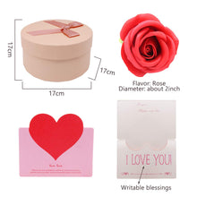 Carica l'immagine nel visualizzatore di Gallery, SPECOOL Regali di San Valentino per lei,Sapone Fiore Rosa Candela Set1 - Ilgrandebazar