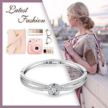 Carica l'immagine nel visualizzatore di Gallery, GEORGE · SMITH Crystal Love Classico Bracciale Argento Donna