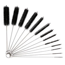 Carica l'immagine nel visualizzatore di Gallery, Vicloon Spazzola Bottiglia,13 Pezzi Set di Nylon Tube per Nero