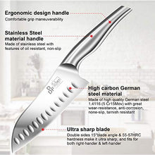 Carica l'immagine nel visualizzatore di Gallery, DDF iohEF Coltello da Santoku 16,5 cm, Ddf Coltelli Da 16.5cm
