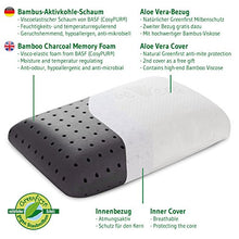 Carica l'immagine nel visualizzatore di Gallery, Cuscino VOLAR Aloe Vera in Memory-foam con carbone di bambù, cuscino Bianco
