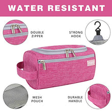Carica l'immagine nel visualizzatore di Gallery, Eono by Amazon - Beauty Case da Viaggio Appendibile Borsa per Toilette Fucsia