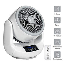 Carica l'immagine nel visualizzatore di Gallery, MIAOKE Ventilatore da Tavolo Turbo, Ventola Scrivania Silenziosa,...