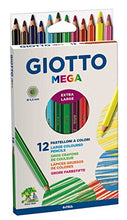 Carica l'immagine nel visualizzatore di Gallery, Giotto 225600 - Mega Astuccio 12 Maxi Pastelloni Colorati - Ilgrandebazar