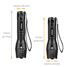 Carica l'immagine nel visualizzatore di Gallery, Linkax Torcia LED alta potenza elettrica Torce Flashlight 800LM...