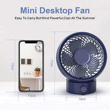 Carica l'immagine nel visualizzatore di Gallery, Ventilatore, TedGem Ventilatore USB da Tavolo Mini Blu