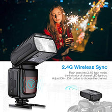 Carica l'immagine nel visualizzatore di Gallery, Powerextra - Flash con display LCD e trasmettitore wireless 2,4 G per...