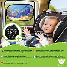 Carica l'immagine nel visualizzatore di Gallery, Lovabear Tendine Parasole Auto Bambini Statiche – Adesione Senza Ventose, 2...