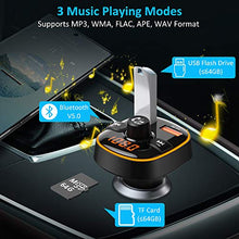 Carica l'immagine nel visualizzatore di Gallery, Zealife Bovon Trasmettitore Bluetooth per Auto, 7 Colori Controluce con Modalità...
