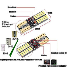 Carica l'immagine nel visualizzatore di Gallery, Fastcar 10pcs 194 W5W T10 led canbus no error cuneo lampadine 24 leds Bianca
