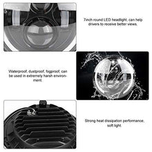 Carica l'immagine nel visualizzatore di Gallery, Qiilu Lampada Frontale a LED da 7 Pollici 150W Halo Light, Auto e Moto...