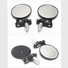 Carica l'immagine nel visualizzatore di Gallery, KKmoon 22mm Black Motorcycle Round 7/8"Bar End Rearview Side Specchi per... - Ilgrandebazar