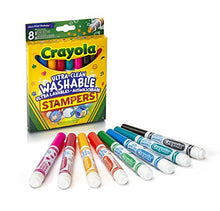 Carica l'immagine nel visualizzatore di Gallery, CRAYOLA Ulra Pennarelli Ultra-Lavabili, Punta a Stampino, per multicolore - Ilgrandebazar