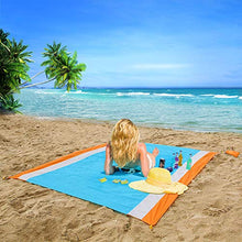 Carica l'immagine nel visualizzatore di Gallery, YZCX Coperta da Picnic Spiaggia Extra Grande 210x200cm Arancione-200x250cm