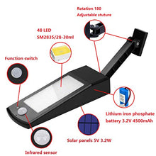 Carica l'immagine nel visualizzatore di Gallery, CAIYUE Luce Solare 48LED 4500mAh 900lm IP65 4500mah Bianca Calda