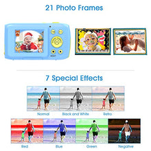 Carica l'immagine nel visualizzatore di Gallery, Fotocamera per Bambini Macchina Fotografica Subacquea Blu