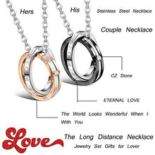 Carica l'immagine nel visualizzatore di Gallery, Milacolato Coppia Ciondolo Collana Regalo per Uomo Donna Lui e Lei Set... - Ilgrandebazar