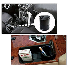 Carica l'immagine nel visualizzatore di Gallery, VORCOOL Posa Cenere Auto, Auto Posacenere con Luce LED Blu (Nero)