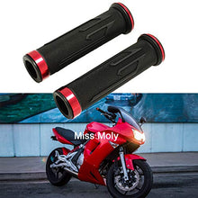 Carica l'immagine nel visualizzatore di Gallery, 7/8" Motociclo Manopole, Moto Manubri Alluminio Gomma per CBR Shadow Rosso - Ilgrandebazar