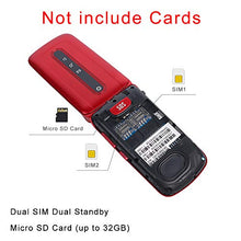 Carica l'immagine nel visualizzatore di Gallery, Ushining Telefono Cellulare per anziani, con Rosso 2G - Ilgrandebazar