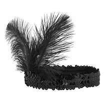 Carica l'immagine nel visualizzatore di Gallery, ShiyiUP Accessori per Flapper Anni '20 Capelli Collana Nero# - Ilgrandebazar