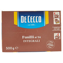 Carica l'immagine nel visualizzatore di Gallery, De Cecco Pasta Integrale Fusilli - 500 g