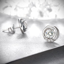 Carica l'immagine nel visualizzatore di Gallery, Orecchini Donna Argento 925, con Classici in Zirconia 5A, Regalo...