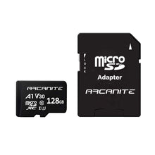Carica l'immagine nel visualizzatore di Gallery, ARCANITE AKV30A1128 microSDXC - Scheda di memoria con adattatore SD, 128 GB - Ilgrandebazar