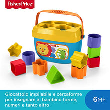 Carica l'immagine nel visualizzatore di Gallery, Fisher-Price FFC84 Secchiello con Cercaforme, 10 Blocchi Assortiti, Bambini...