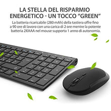 Carica l'immagine nel visualizzatore di Gallery, iClever Tastiera e Mouse Wireless - e Portatili Nero