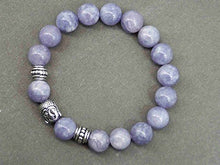 Carica l'immagine nel visualizzatore di Gallery, Zen braccialetto etnico Thurcolas con perle di quarzo blu e perline Buddha... - Ilgrandebazar