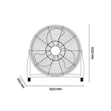 Carica l'immagine nel visualizzatore di Gallery, ARGO Speedy Ventilatore High-Speed in Alluminio, Diametro 40 cm, 3 velocit?,...