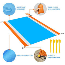 Carica l'immagine nel visualizzatore di Gallery, YZCX Coperta da Picnic Spiaggia Extra Grande 210x200cm Arancione-200x250cm